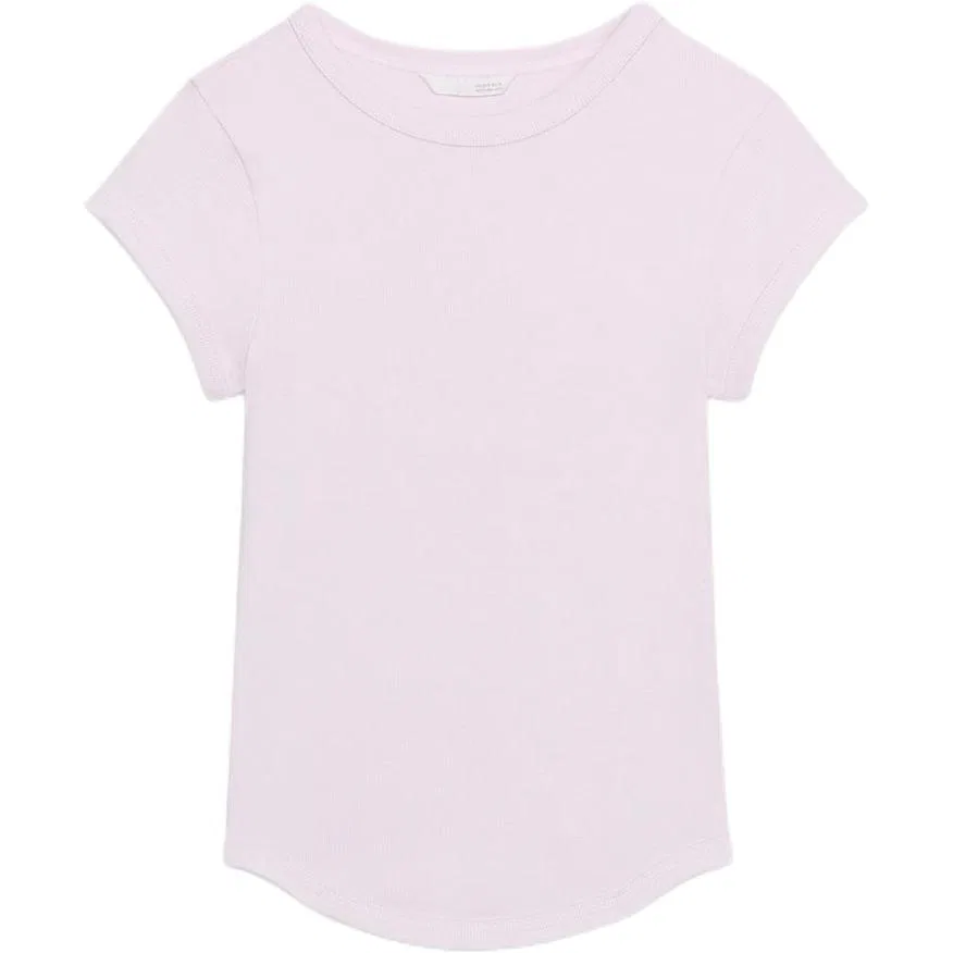 Женская футболка с круглым вырезом Light Purple ZARA