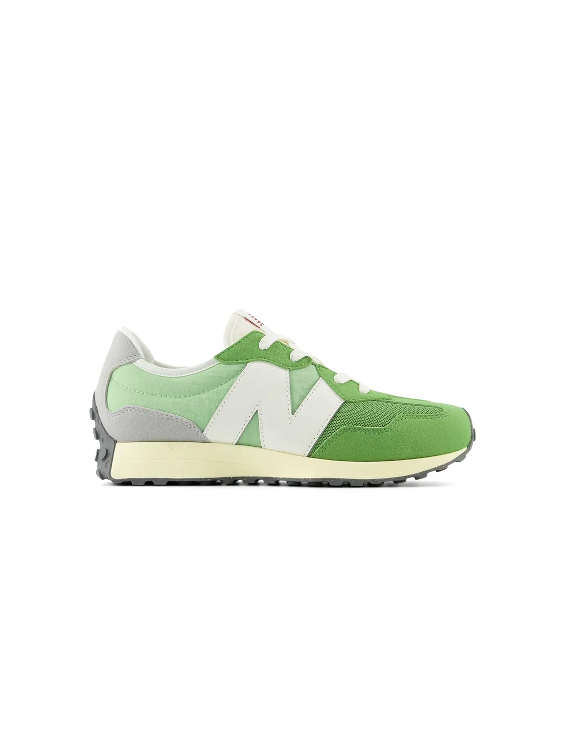 Кроссовки из замши с панелями New Balance, зеленый