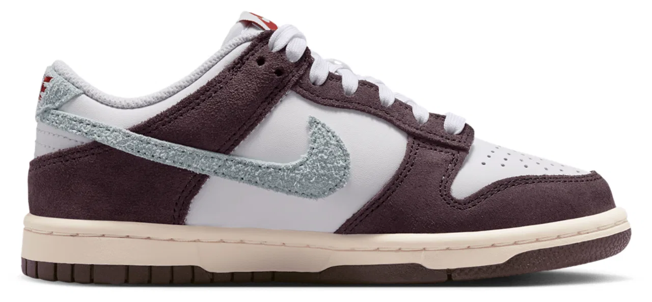 Кроссовки для мальчиков Dunk Low SE 1 Nike, цвет White/Glacier Blue/Burgundy Ash