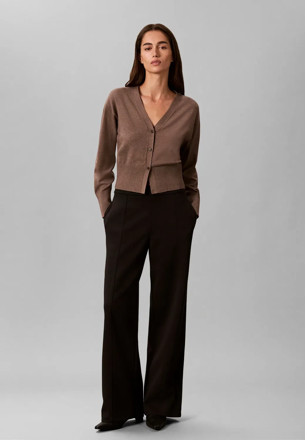 Широкие брюки Spacer Calvin Klein, Black — фото 2