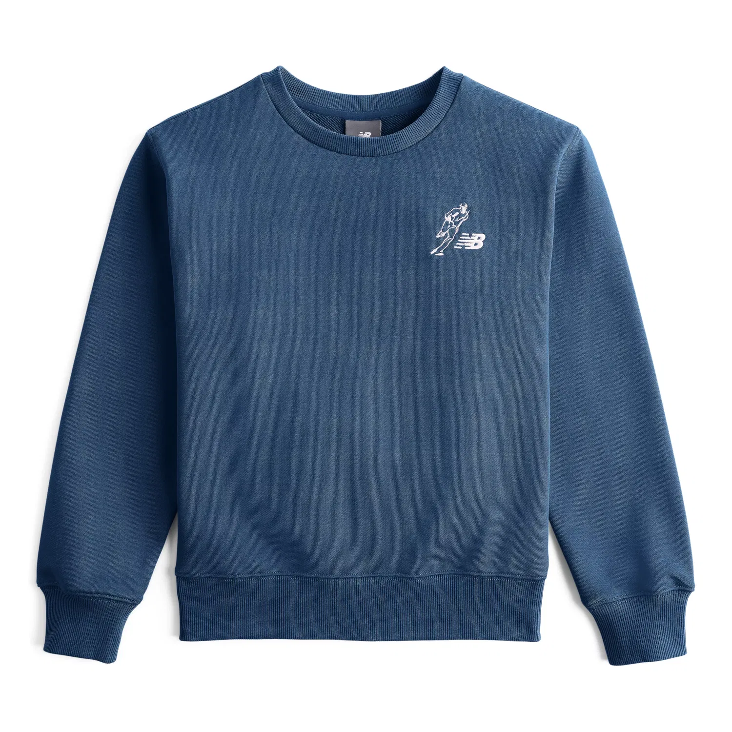 Детский свитшот с длинным рукавом с принтом Shohei Logo New Balance, Vintage Indigo — фото 3