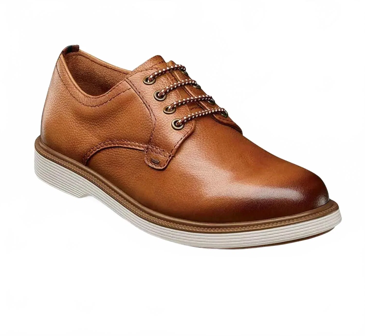 Детские оксфорды Supacush Jr. Plain Toe с кожаным верхом Florsheim, коричневый