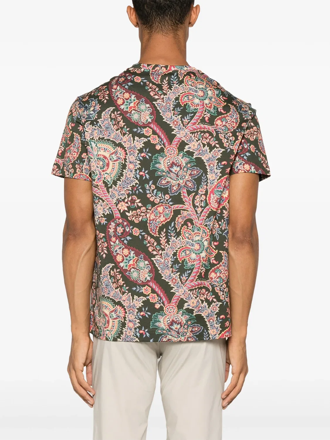 Футболка с узором пейсли ETRO, зеленый — фото 3