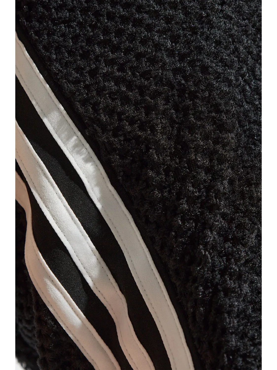 Вафельный топ без рукавов Adidas, черный — фото 4