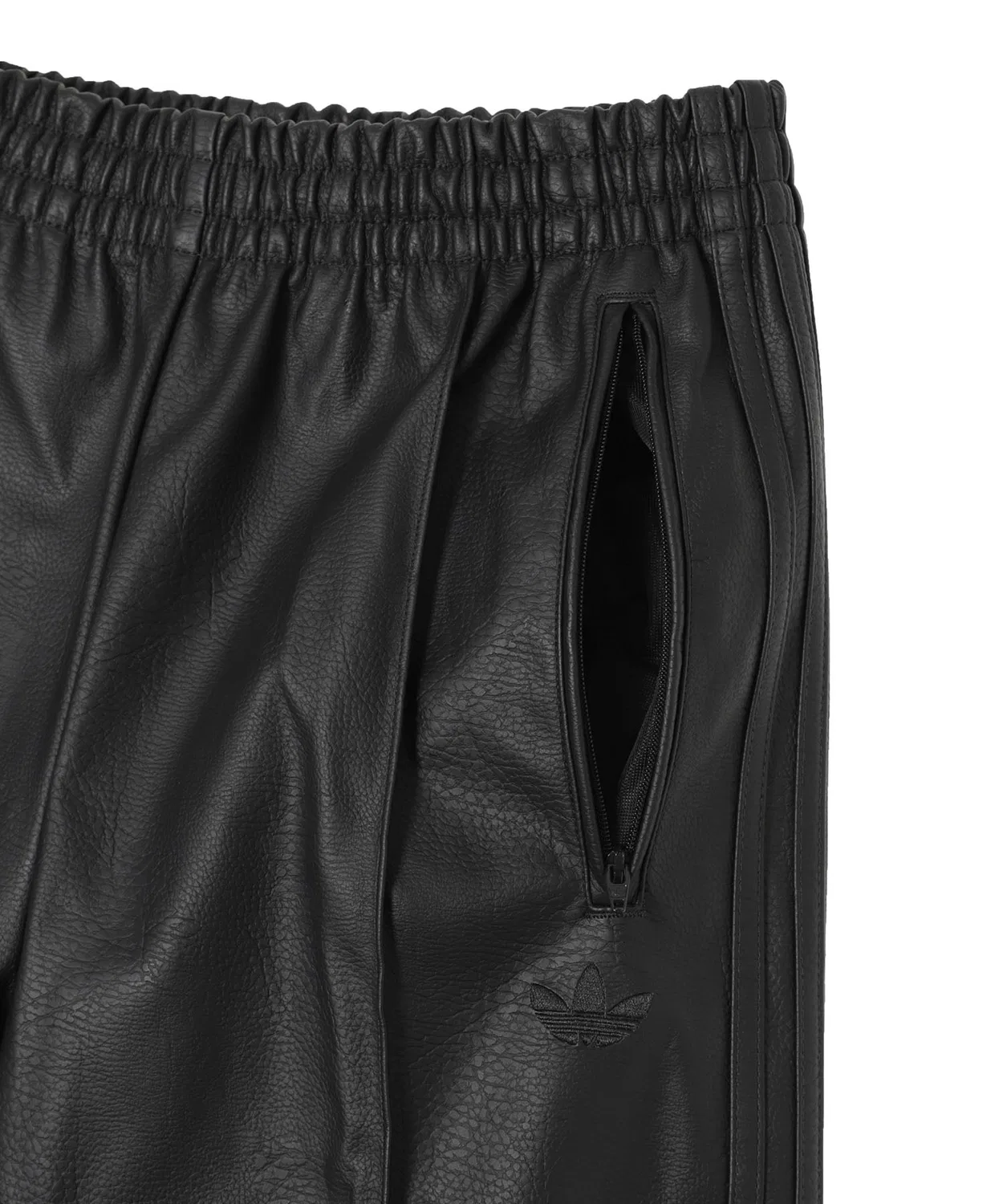 Мужские свободные брюки-багги с принтом Firebird Loose Pleather Pant Adidas, Black — фото 3