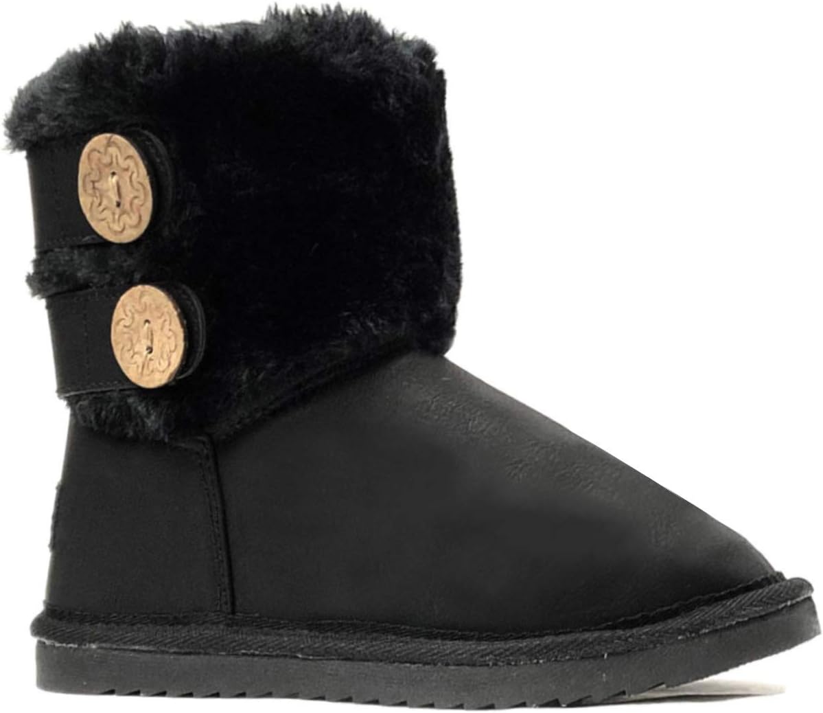 

REDVOLUTION Новые классические зимние ботинки для детей с искусственным мехом, средние по голени, для улицы (для старших детей)