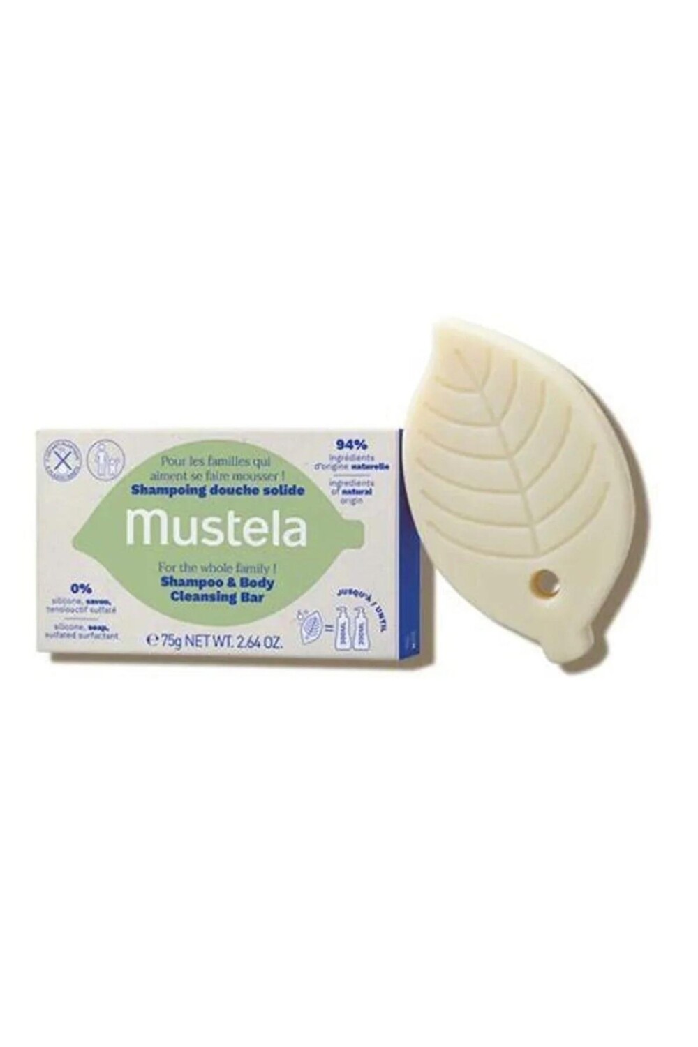

Мустела Шампунь и очищающий брусок для тела 75 гр MUSTELA