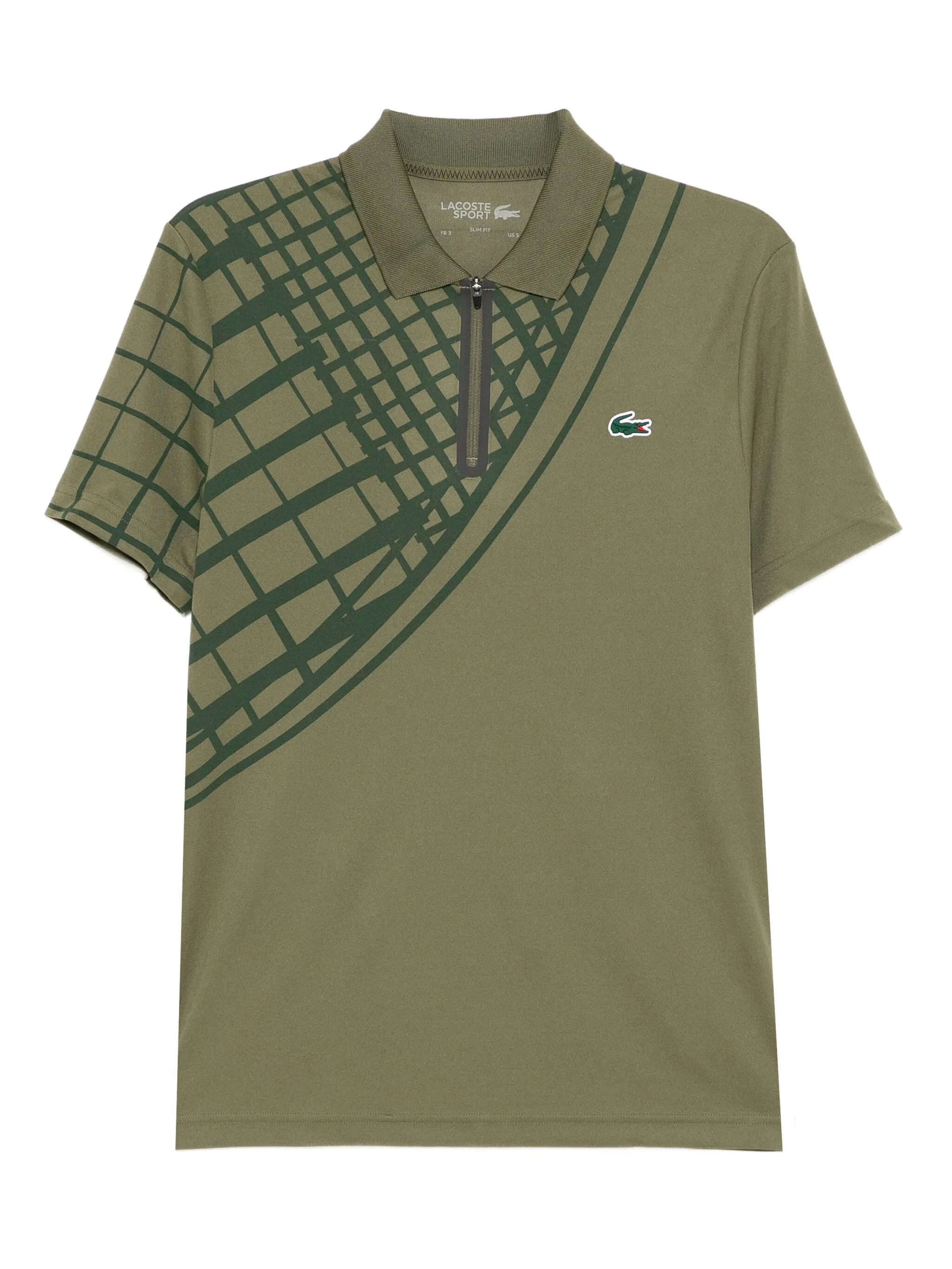 

Рубашка поло с принтом Lacoste, зеленый