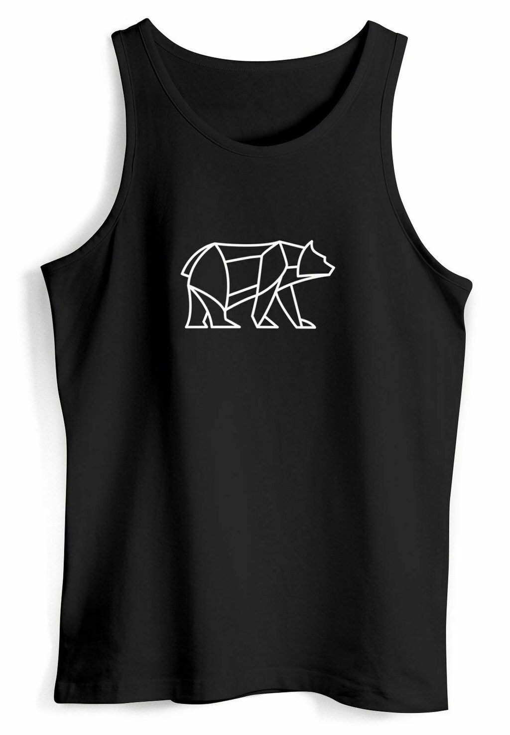 

Топ TANK DESIGN PRINT BÄR BEAR TIERMOTIV OUTDOOR Neverless, черный