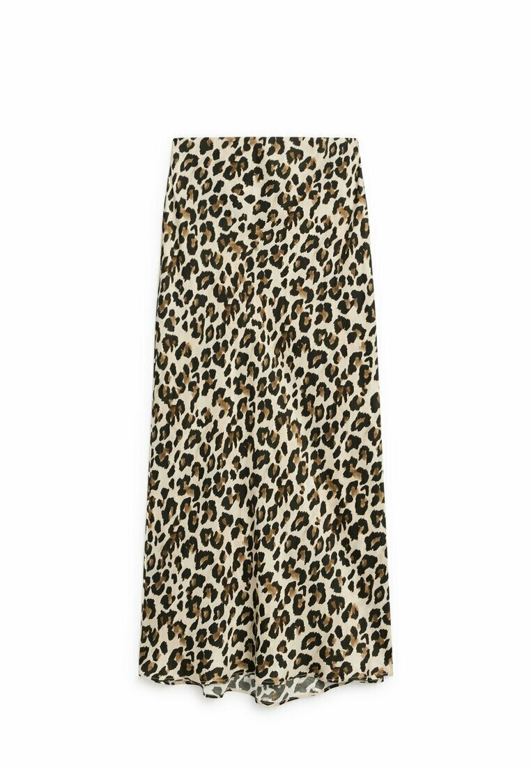 

Длинная юбка Leopard Massimo Dutti, коричневый