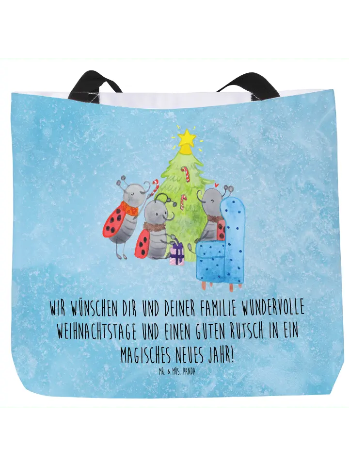 

Сумка-шоппер Mr & Mrs Panda Weihnachten Smörle, цвет eisblau