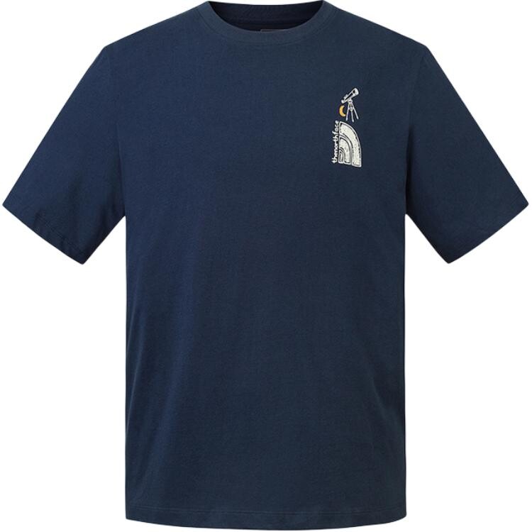 

Футболка унисекс Северные горные вершины синие The North Face, цвет The northern mountain tops are blue