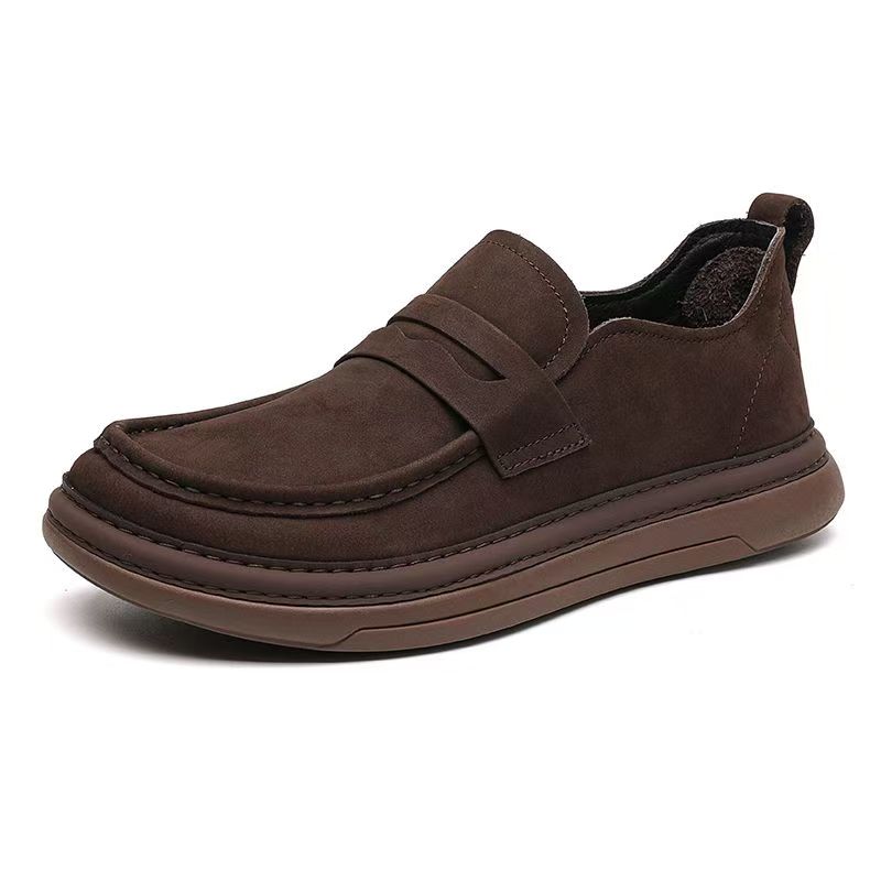 

KACHILANG Мужские повседневные туфли мужские низкие топы коричневые, цвет Brown