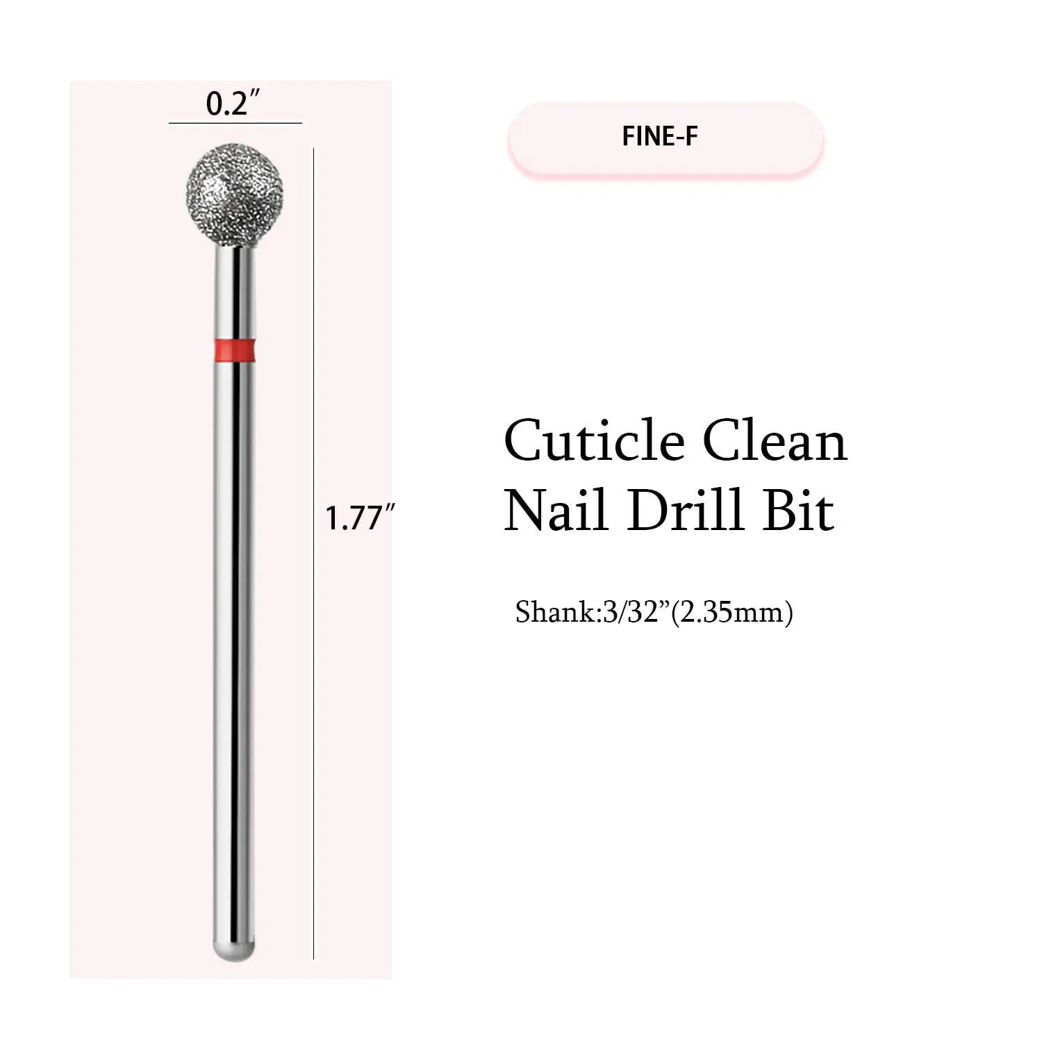 Набор из 10 алмазных фрез для маникюра ‎Eruika, Cuticle Bit 5Mm — фото 2