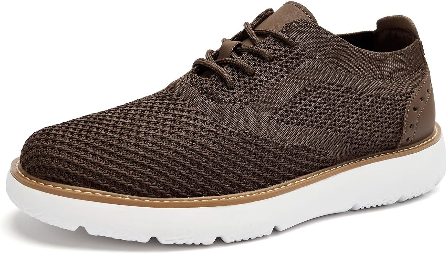 

Мужские повседневные кроссовки и классические туфли - комфортные классические кроссовки с сетчатой текстурой, легкие, дышащие, формальные оксфорды для бизнеса Ryika, коричневый