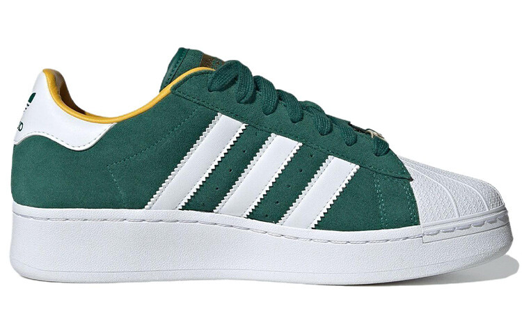 Adidas originals Superstar Обувь для скейтбординга унисекс, White/Green — фото 2