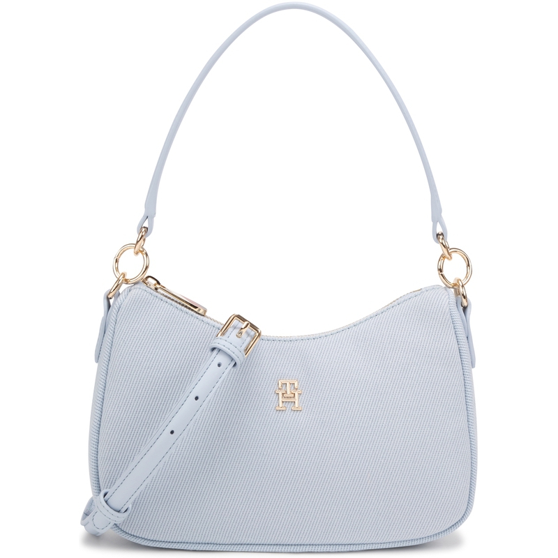 

Tommy Hilfiger Средняя полиэстеровая женская сумка разноцветная, Light Blue C1O