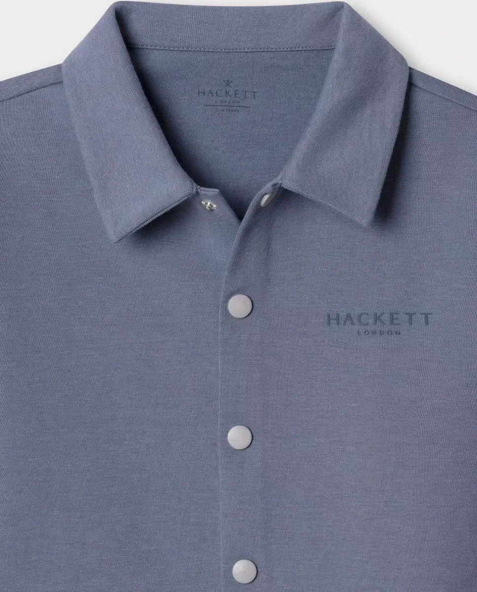 Детская рубашка из интерлока Hackett, синий — фото 3