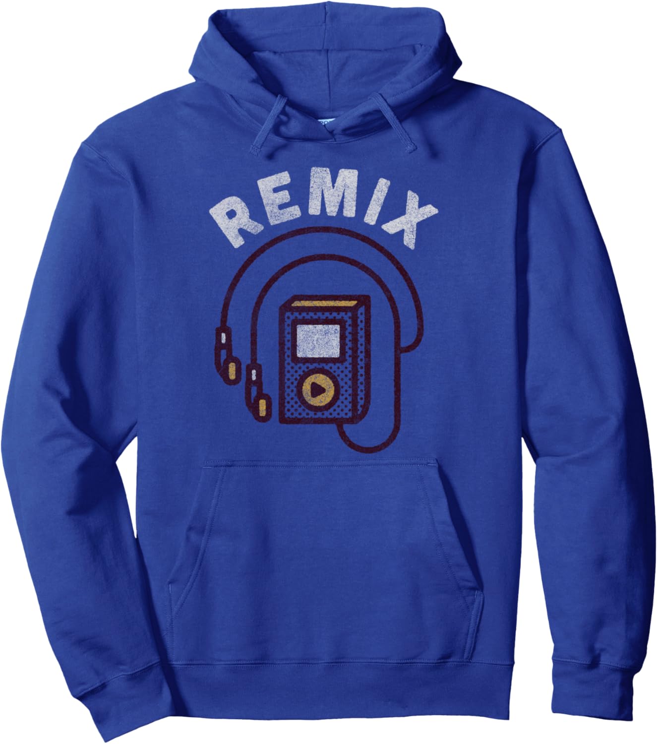 

Худи iPod Retro Throwback Remix Trendy Apparel, синий