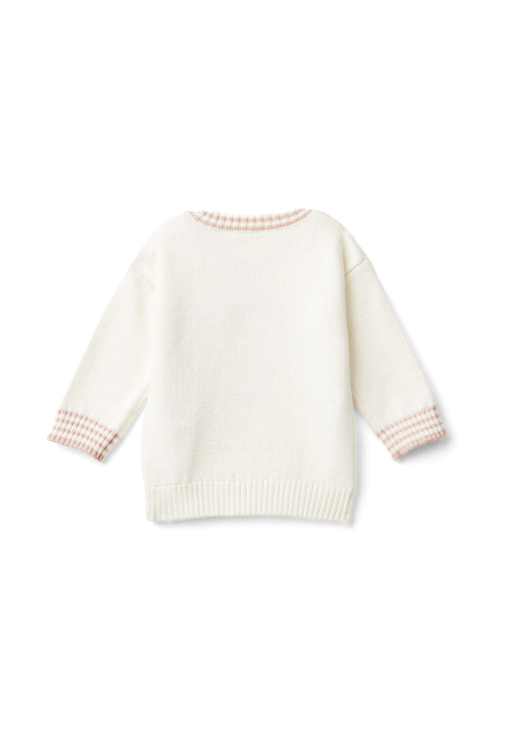 

Джемпер WITH EMBROIDERY AND APPLIQUE. United Colors of Benetton, белый