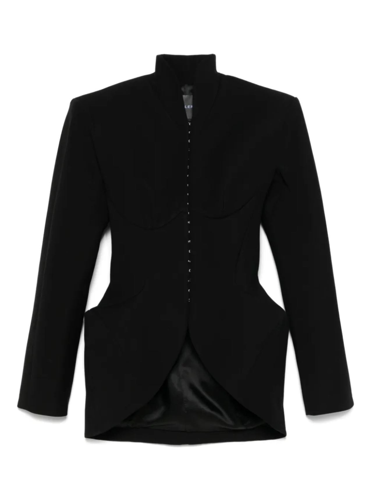 

Скульптурная куртка с застежкой на крючок Mugler, черный