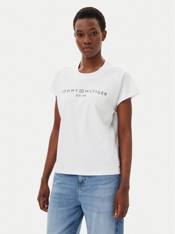 

Футболка обычного кроя WW0WW46113 Tommy Hilfiger, белый