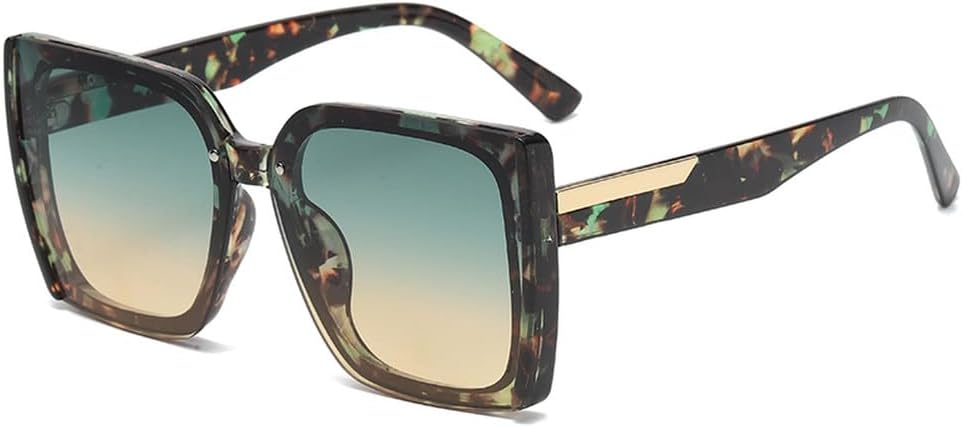 

Модные солнцезащитные очки «кошачий глаз» для женщин и мужчин, с градиентными линзами, оправой и зеленым леопардовым принтом, роскошные солнцезащитные очки HVTVTLA, C3