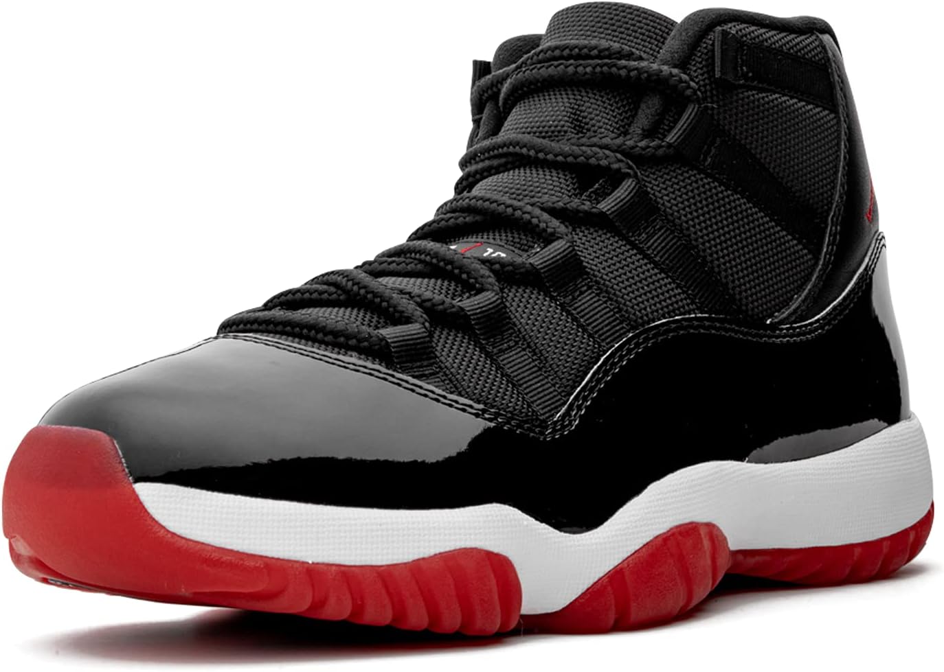 Мужские кроссовки Nike Air Jordan 11 Retro, белый/черный/красный — фото 4