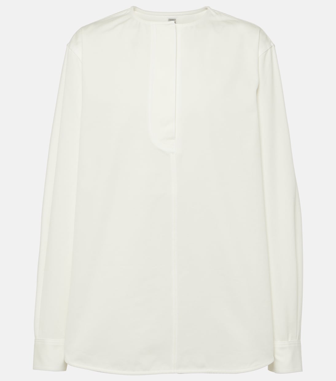 

Блузка из хлопкового твила Toteme, белый