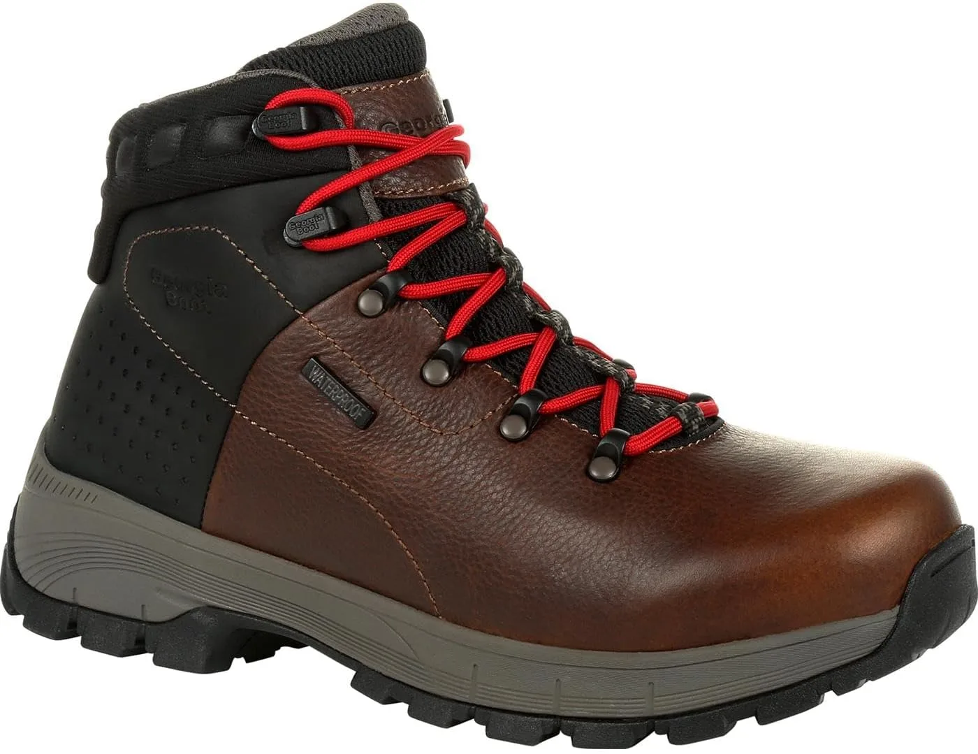 Мужские водонепроницаемые походные ботинки Georgia Boot Eagle Trail Hiker, черный/коричневый