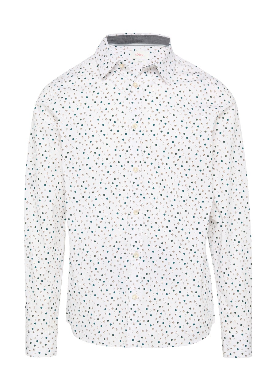 

Рубашка Slim Fit на пуговицах s.Oliver, White