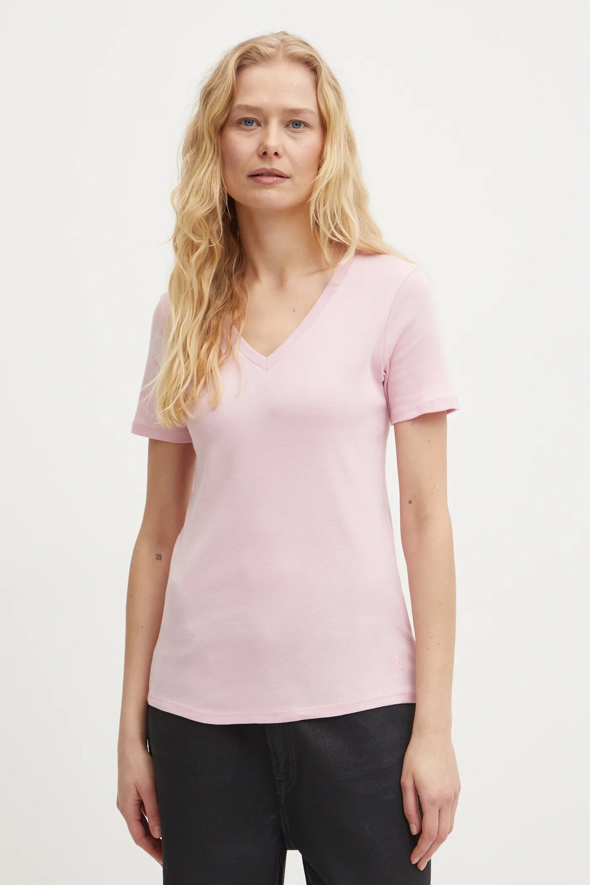 

Футболка из хлопка United Colors Of Benetton, розовый
