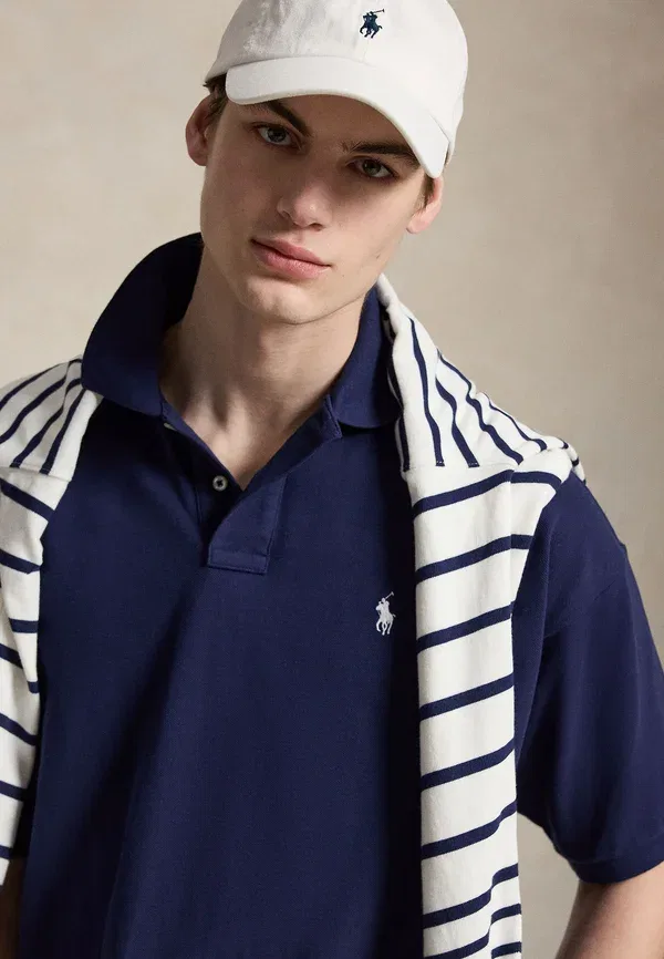 Поло свободного кроя Polo Ralph Lauren, цвет ньюпорт-нави — фото 4