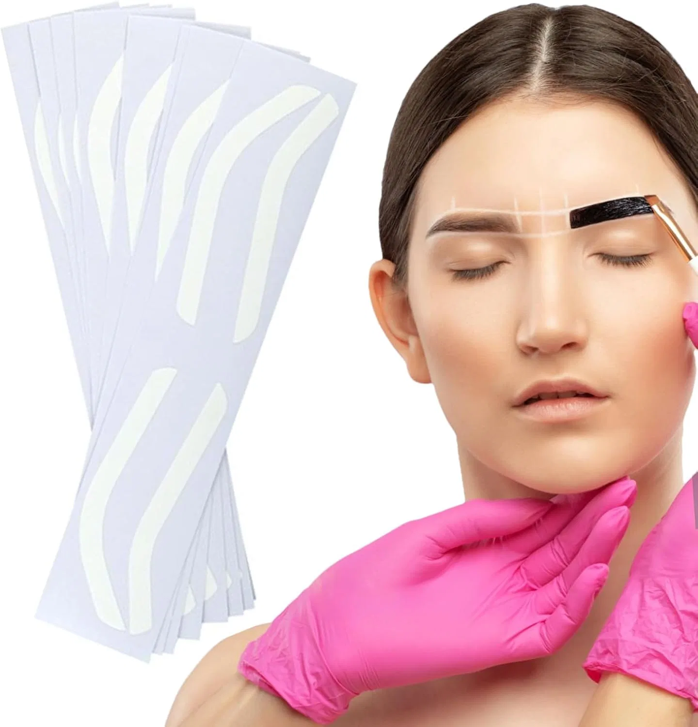Трафарет для бровей Eyebrow Shape Tape, 50 пар, PVC