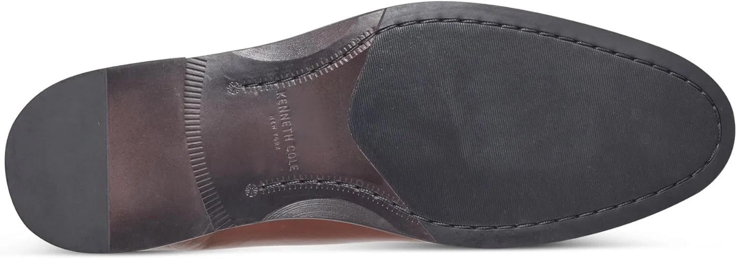 Мужские оксфорды Kenneth Cole New York Tully Cap Toe, Medium Brown Leather — фото 3