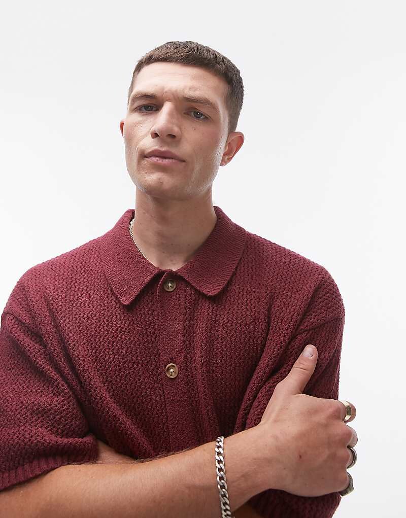 

Topman фиолетовая рубашка на пуговицах крючком