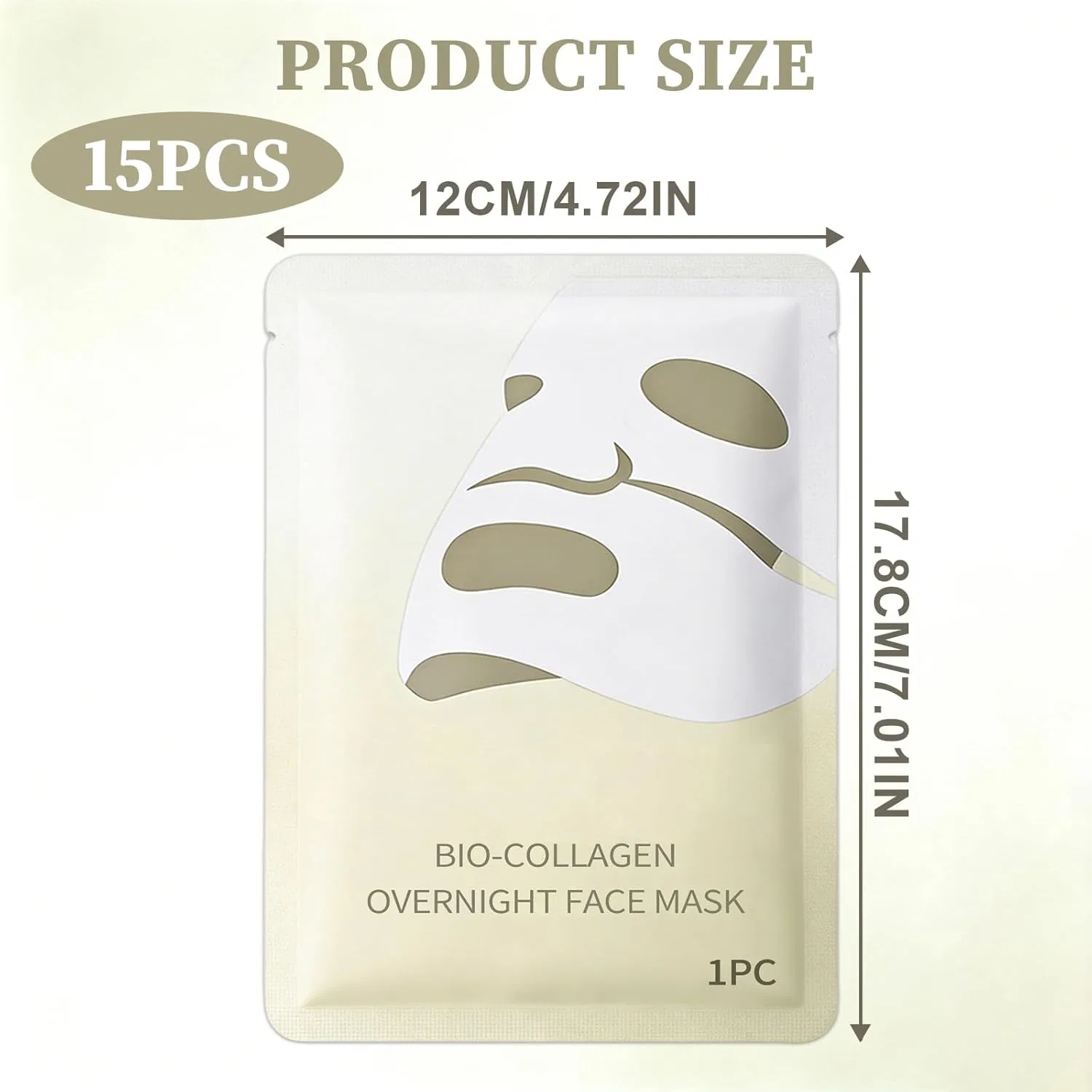 Набор гидрогелевых коллагеновых масок Luuma Collagen Mask Original (15 шт.) Ourdort, White-15 — фото 2