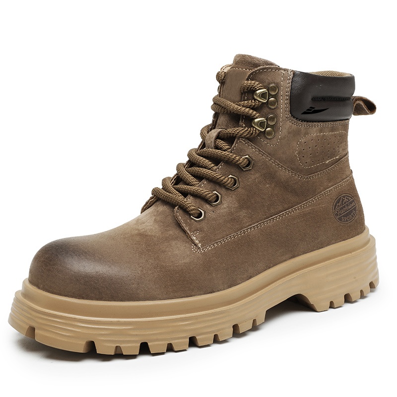 

Kuding Мужские ботинки Martin Gold, хаки, утепленные с флисовой подкладкой, цвет Khaki, Fleece-Lined Insulated Shoes