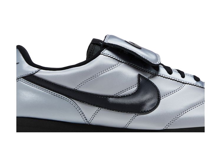 Кроссовки Cortez Leather SE 'Tiempo Pack - Metallic Cool Grey', серый — фото 2