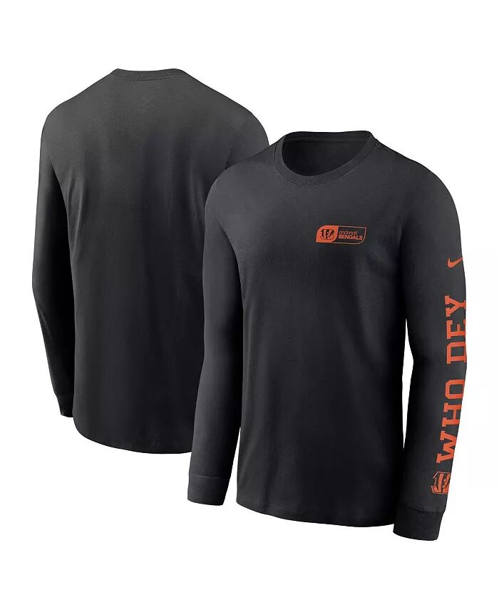 

Мужская черная футболка с длинным рукавом Cincinnati Bengals All Out Nike