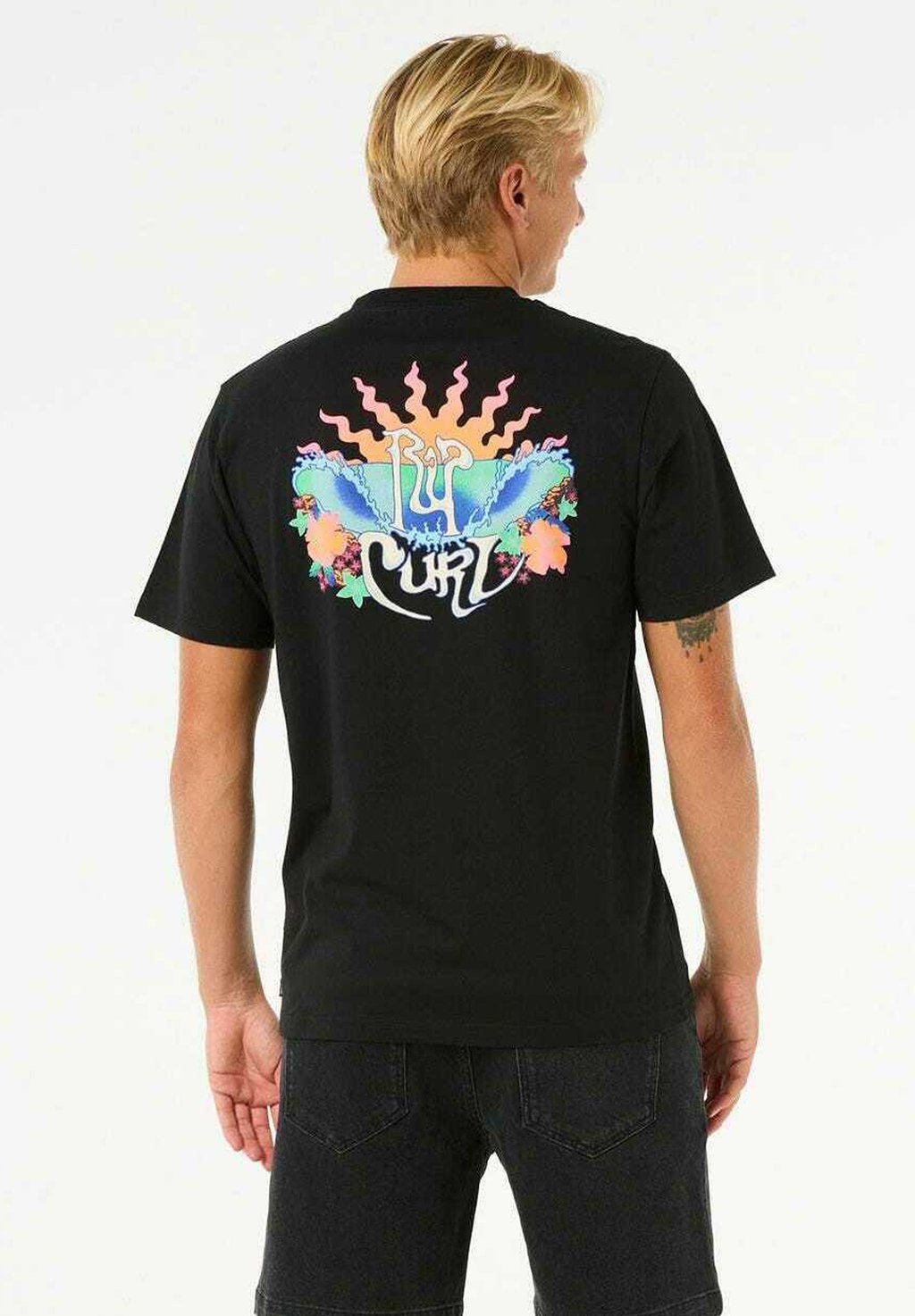 

Футболка с принтом Rip Curl, черный