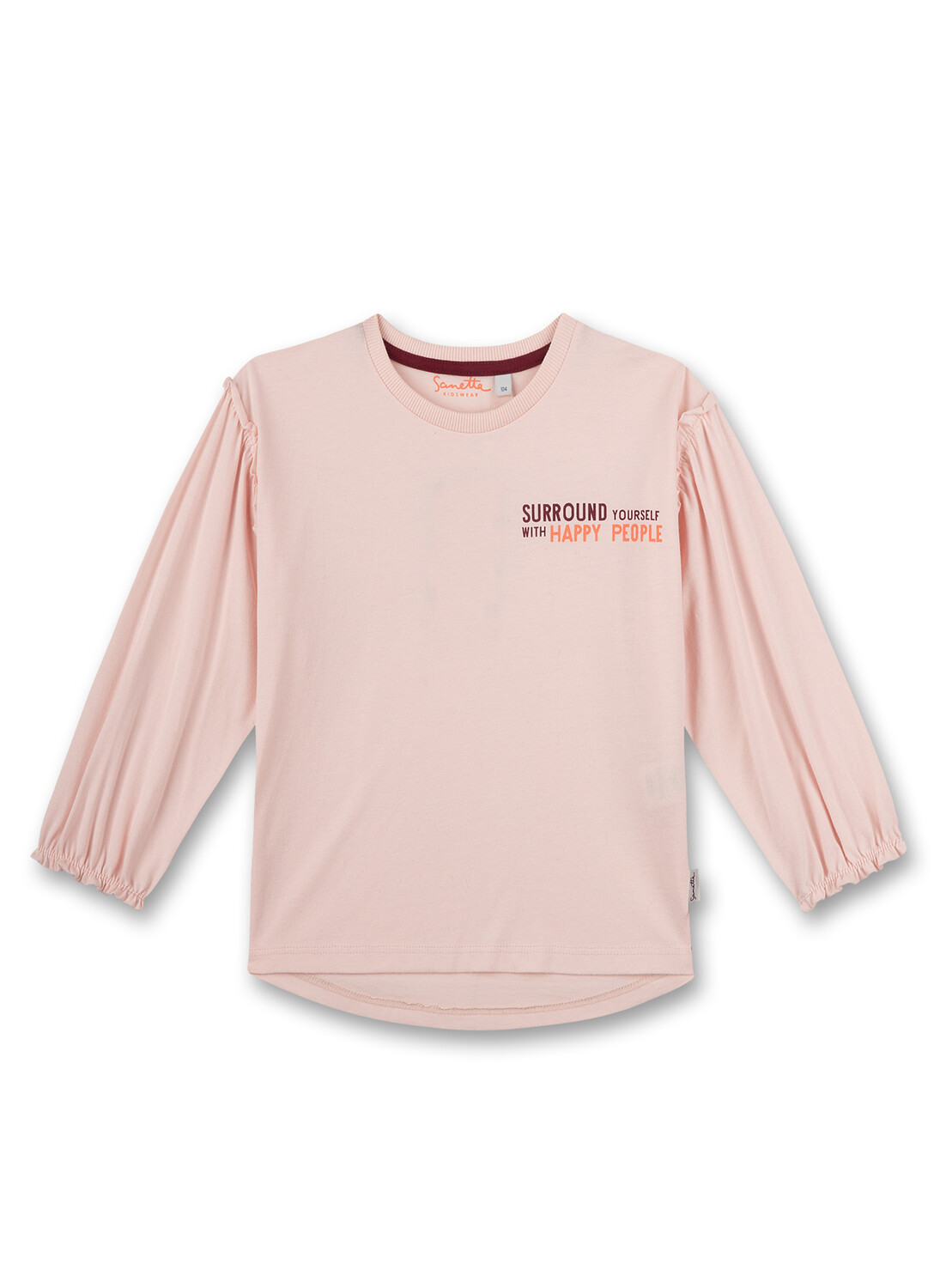

Лонгслив Sanetta Langarmshirt, розовый