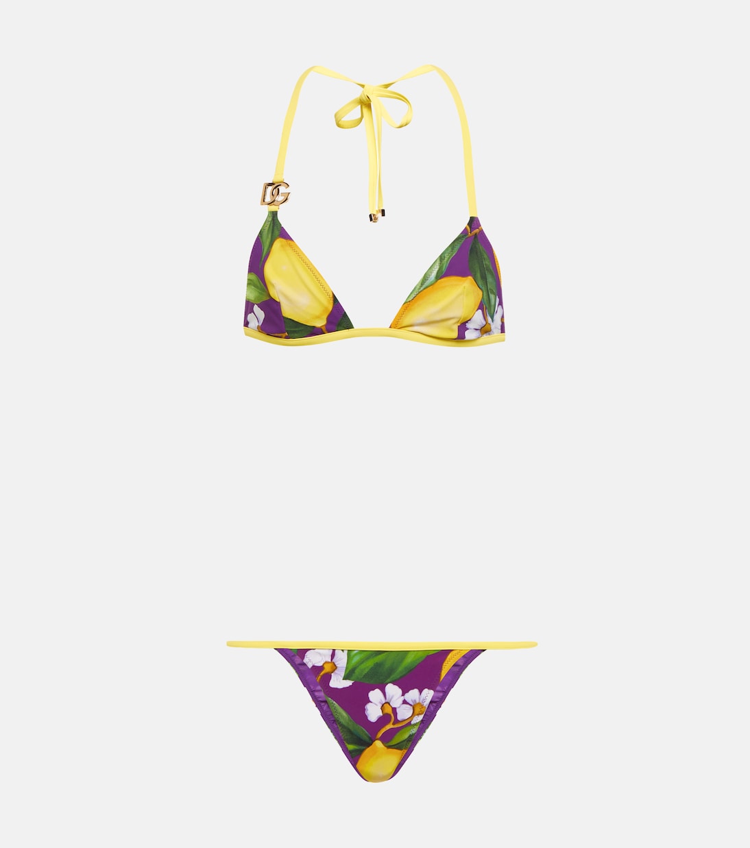 

Бикини с принтом и треугольными чашечками Dolce&Gabbana, Limoni Fdo.Viola