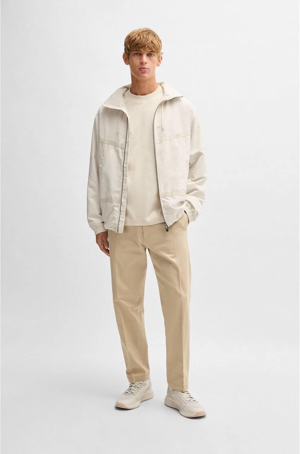 Мужские беговые кроссовки Ttnm Evo_slon_knsd BOSS, Light Beige 270 — фото 2