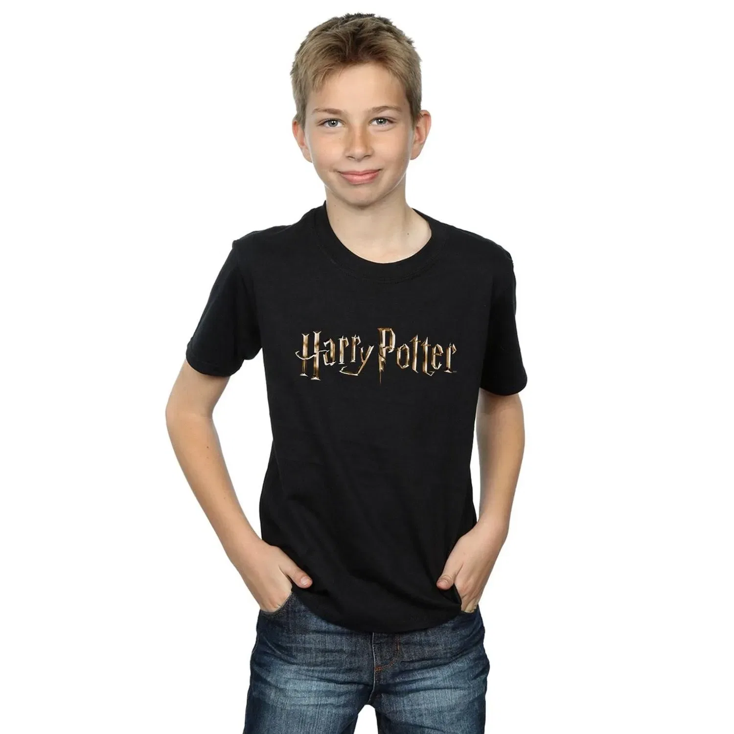 Футболка с логотипом Harry Potter, черный