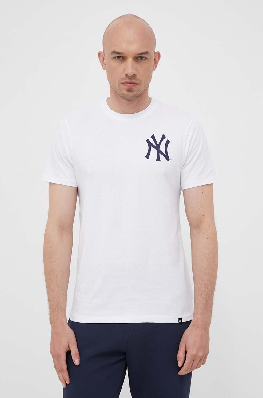 

Хлопковая футболка MLB New York Yankees 47 brand, белый