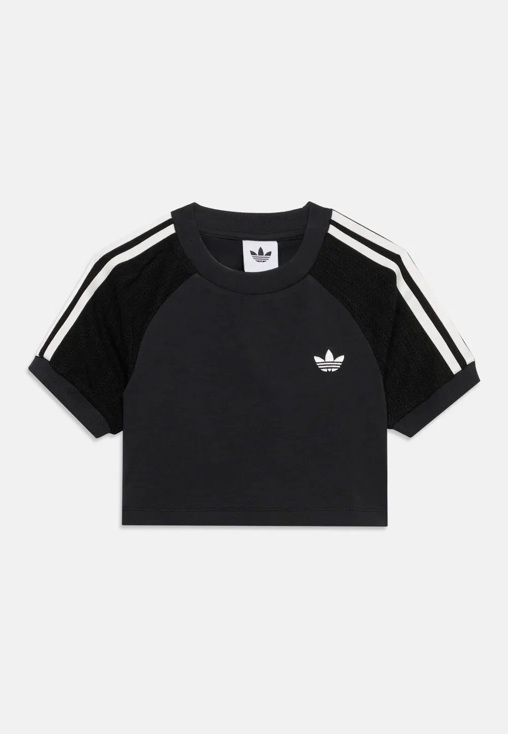 Футболка в полоску для подростков - базовая футболка Adidas Originals, Black — фото 3