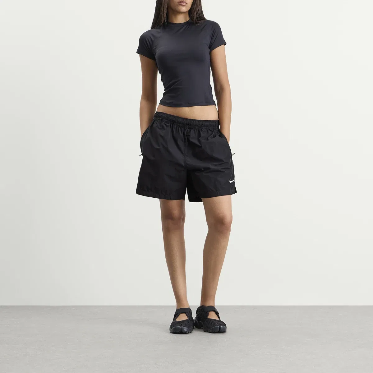 Шорты из нейлона с утяжкой NOCTA Cardinal Stock Nike, Black & Black & White — фото 3