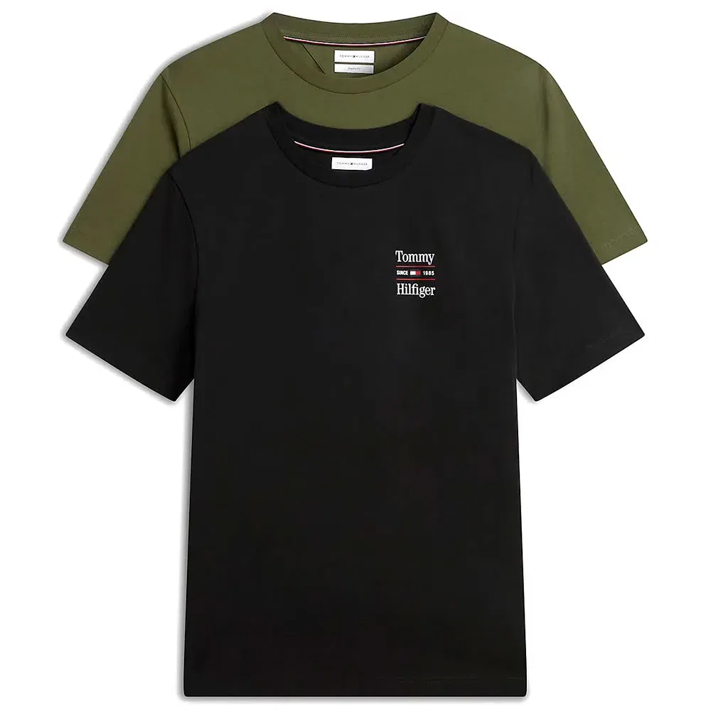 Мужской комплект футболок с коротким рукавом Tommy hilfiger, Black