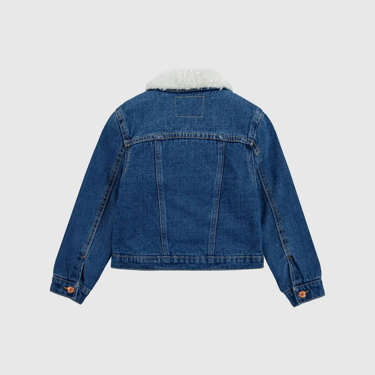 Куртка-Тракер Sherpa для девочек 4-6 лет Levi's, Bristol - Dark Wash — фото 4